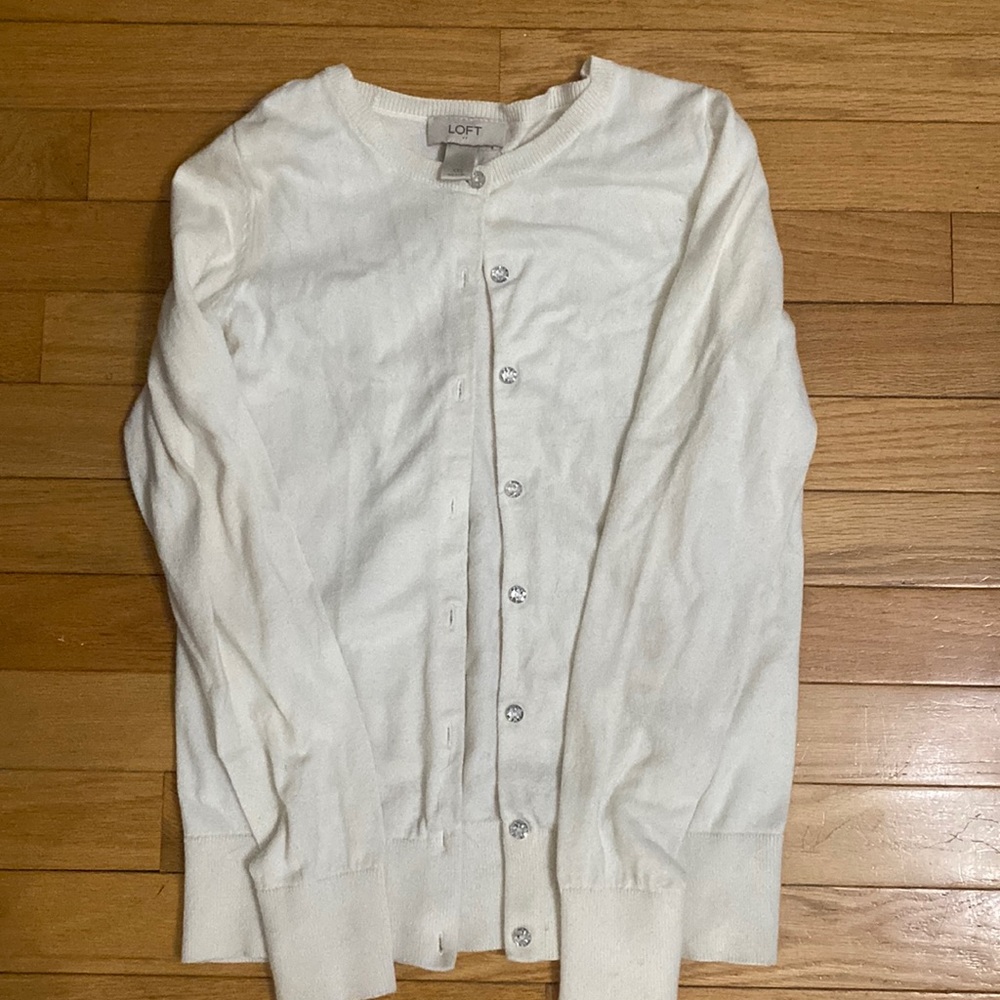 LOFT Cream cardigan